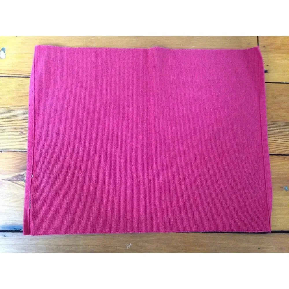 IKEA Set of 3 Marit Bright Red Cotton Polyester Blend Table Linen Placemat